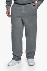BASIC OPEN LEG JOGGER ACID WASHED GREY