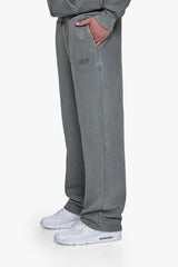 BASIC OPEN LEG JOGGER ACID WASHED GREY