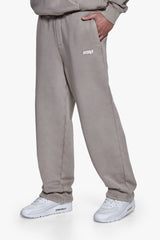 BASIC OPEN LEG JOGGER ACID WASHED BEIGE
