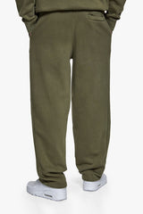BASIC OPEN LEG JOGGER ACID WASHED OLIVE