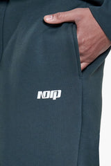 BASIC OPEN LEG JOGGER MOSS GREEN
