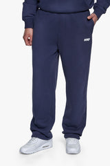 BASIC OPEN LEG JOGGER SPACE BLUE