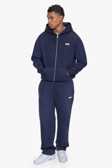 BASIC OPEN LEG JOGGER SPACE BLUE