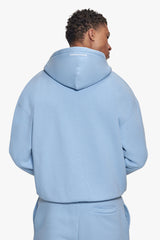 BASIC ZIP  HOODIE BABY BLUE