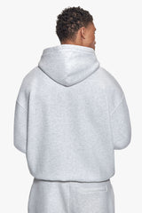 BASIC  ZIP HOODIE GREY MELANGE