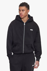 BASIC ZIP HOODIE BLACK