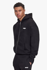 BASIC ZIP HOODIE BLACK