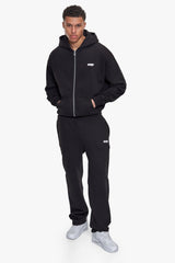 BASIC ZIP HOODIE BLACK