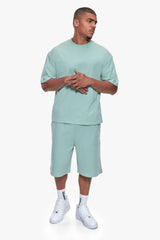 OVERSIZE ESSENTIAL LOGO T-SHIRT HARBOR GREY