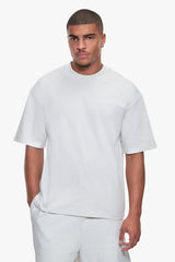 OVERSIZE ESSENTIAL LOGO T-SHIRT LIGHT GREY