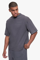 OVERSIZE ESSENTIAL LOGO T-SHIRT STEEL GREY