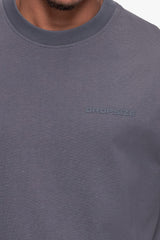 OVERSIZE ESSENTIAL LOGO T-SHIRT STEEL GREY