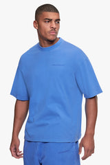 OVERSIZE ESSENTIAL LOGO T-SHIRT WASHED LIGHT BLUE