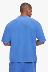 OVERSIZE ESSENTIAL LOGO T-SHIRT WASHED LIGHT BLUE