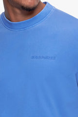 OVERSIZE ESSENTIAL LOGO T-SHIRT WASHED LIGHT BLUE