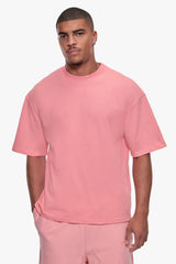 OVERSIZE ESSENTIAL LOGO T-SHIRT FLAMINGO PINK