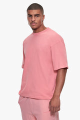 OVERSIZE ESSENTIAL LOGO T-SHIRT FLAMINGO PINK