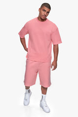 OVERSIZE ESSENTIAL LOGO T-SHIRT FLAMINGO PINK
