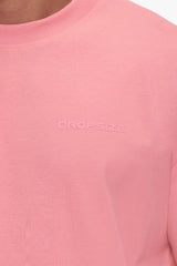 OVERSIZE ESSENTIAL LOGO T-SHIRT FLAMINGO PINK