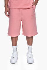 ESSENTIAL LOGO SWEAT SHORTS FLAMINGO PINK