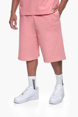 ESSENTIAL LOGO SWEAT SHORTS FLAMINGO PINK