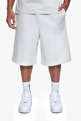 ESSENTIAL LOGO SWEAT SHORTS LIGHT GREY