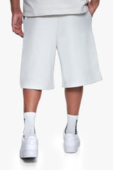 ESSENTIAL LOGO SWEAT SHORTS LIGHT GREY
