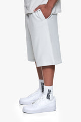 ESSENTIAL LOGO SWEAT SHORTS LIGHT GREY