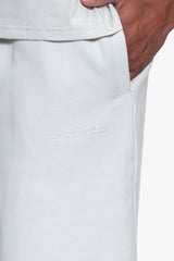 ESSENTIAL LOGO SWEAT SHORTS LIGHT GREY