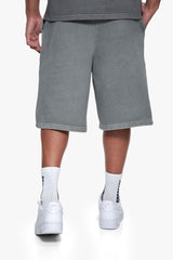 ESSENTIAL LOGO SWEAT SHORTS WASHED GREY
