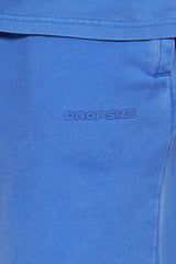 ESSENTIAL LOGO SWEAT SHORTS WASHED LIGHT BLUE