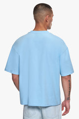OVERSIZE ESSENTIAL LOGO T-SHIRT BABY BLUE