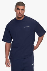 OVERSIZE ESSENTIAL LOGO T-SHIRT SPACE BLUE