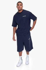 OVERSIZE ESSENTIAL LOGO T-SHIRT SPACE BLUE