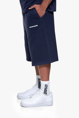 ESSENTIAL LOGO SWEAT SHORTS SPACE BLUE