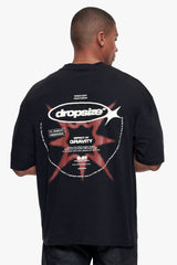 OVERSIZE UNIVERSE T-SHIRT VINTAGE WASHED BLACK
