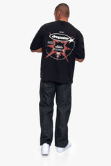 OVERSIZE UNIVERSE T-SHIRT VINTAGE WASHED BLACK