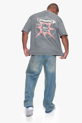 OVERSIZE UNIVERSE T-SHIRT WASHED GREY