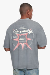 OVERSIZE UNIVERSE T-SHIRT WASHED GREY