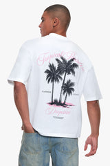 OVERSIZE PALM BEACH T-SHIRT WHITE