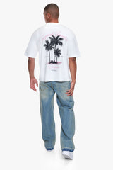 OVERSIZE PALM BEACH T-SHIRT WHITE