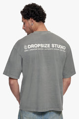 OVERSIZE STUDIO T-SHIRT WASHED GREY