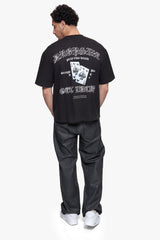 OVERSIZE GET LUCKY T-SHIRT BLACK