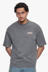 OVERSIZE LIFESTYLE T-SHIRT WASHED GREY