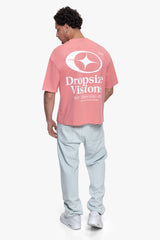 OVERSIZE VISIONS T-SHIRT FLAMINGO PINK