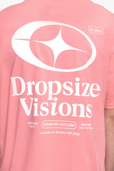 OVERSIZE VISIONS T-SHIRT FLAMINGO PINK