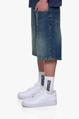 CLASSIC JORTS WASHED DARK BLUE