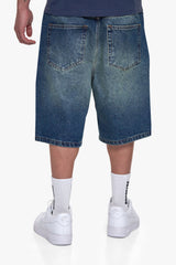 CLASSIC JORTS WASHED DARK BLUE