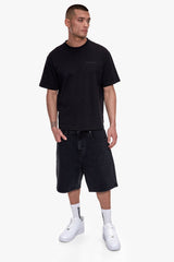 CLASSIC JORTS WASHED GREY