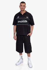 METAL PATCH UTILITY SHORTS BLACK